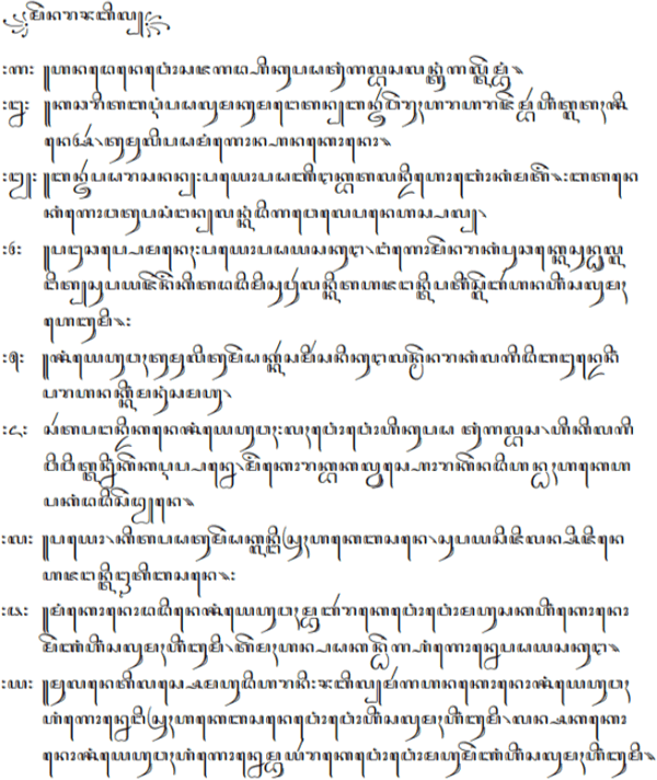 Tower of Babel in Javanese in the Javanese script