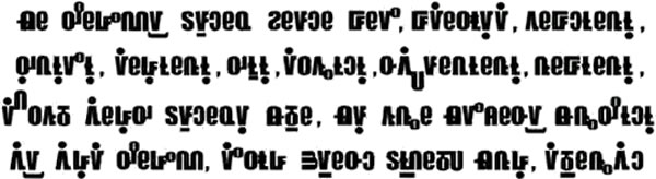 Sample text in Kodava Lipi