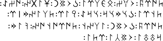 Sample text in Old Turkic