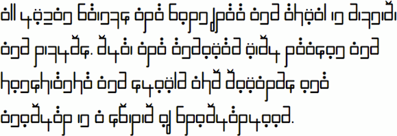 Sample text in Efkolia