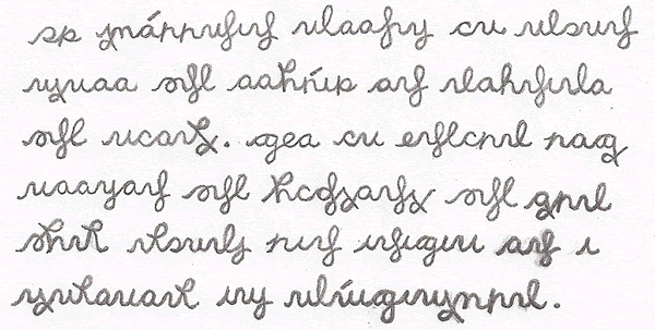 Sample text in Tengwarpt