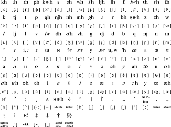 IPA pulmonic consonants